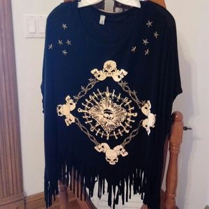 Women's biker/ gothic  top