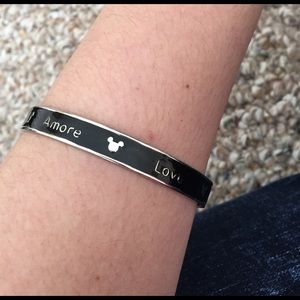 Black and Silver Disney Bangle