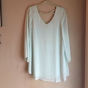 NORDSTROM ASTR Pale sea foam green dress