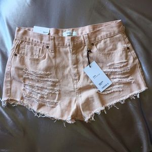 High Rise Shorts in Blush Pink (28)