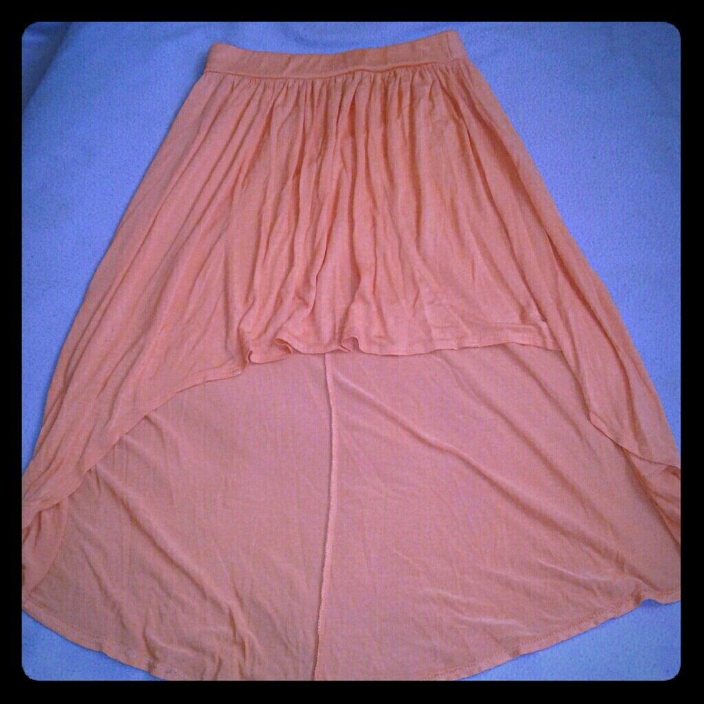 Rue 21 Orange Hi Lo Skirt Size S