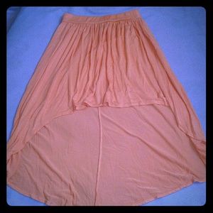 Rue 21 Orange Hi Lo Skirt Size S