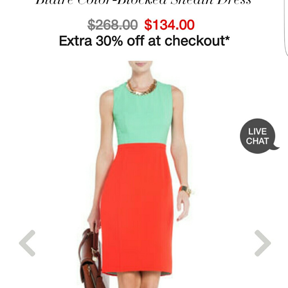 BCBG Blaire colorblocked dress