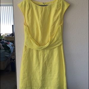 Linen J.Crew yellow dress