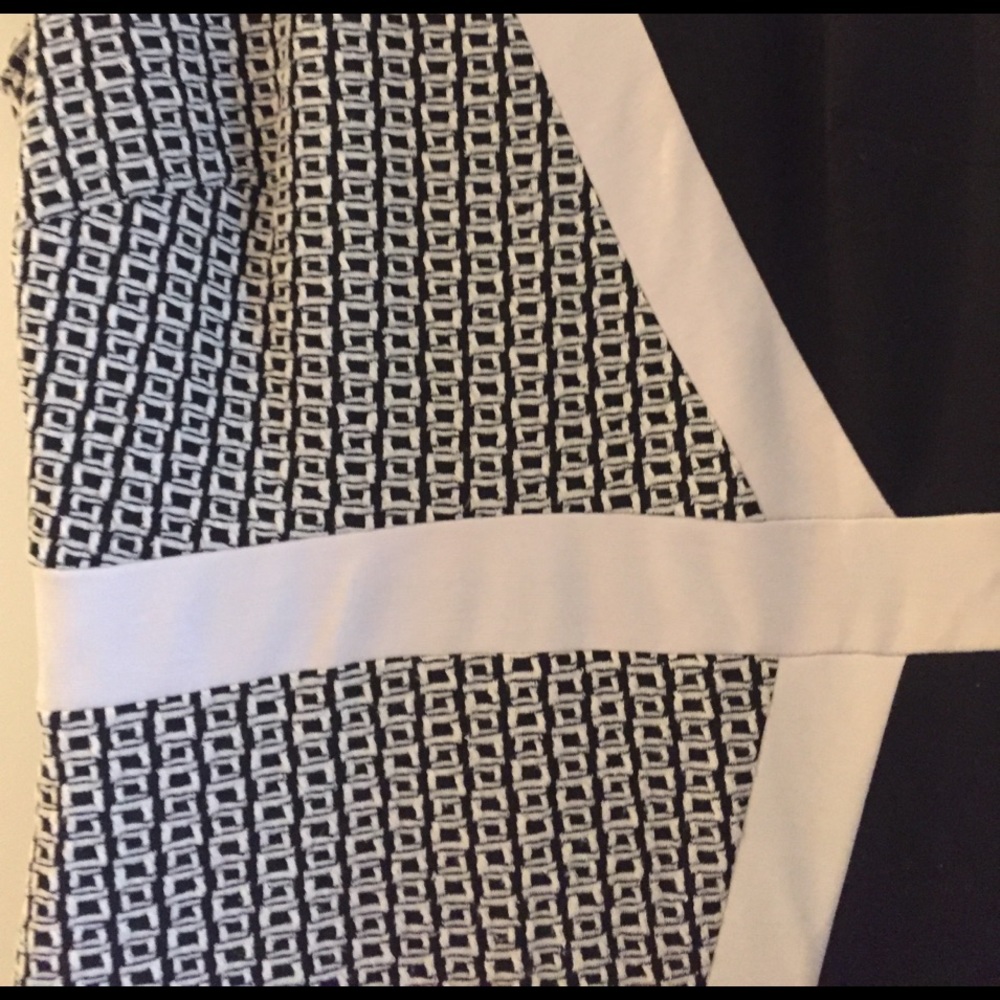 Patterned Blocked Dress - Picture 2 of 4