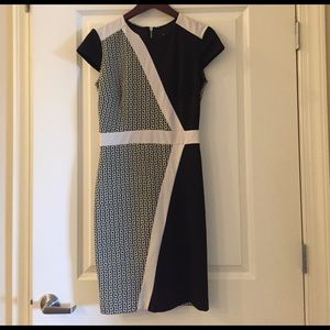 Patterned Blocked Dress