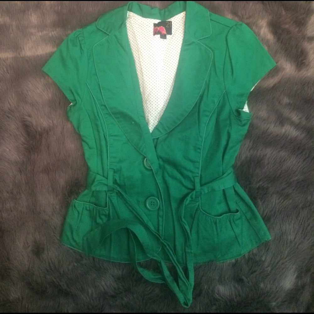 Forever 21 green blazer size Large