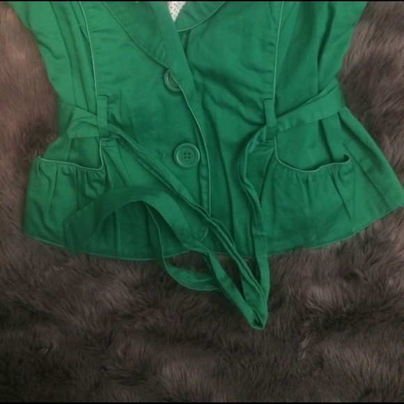 Forever 21 green blazer size Large - Picture 3 of 4