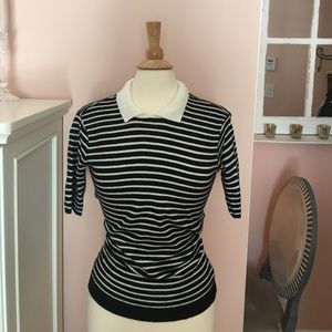 Light Weight Spring Sweater w Peter Pan Collar