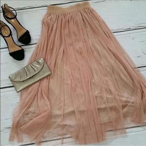 boutique Skirts - HP! π Dusty Rose Mauve Tulle Maxi Tutu Skirt boutique Skirts - HP! π Dusty Rose Mauve Tulle Maxi Tutu Skirt