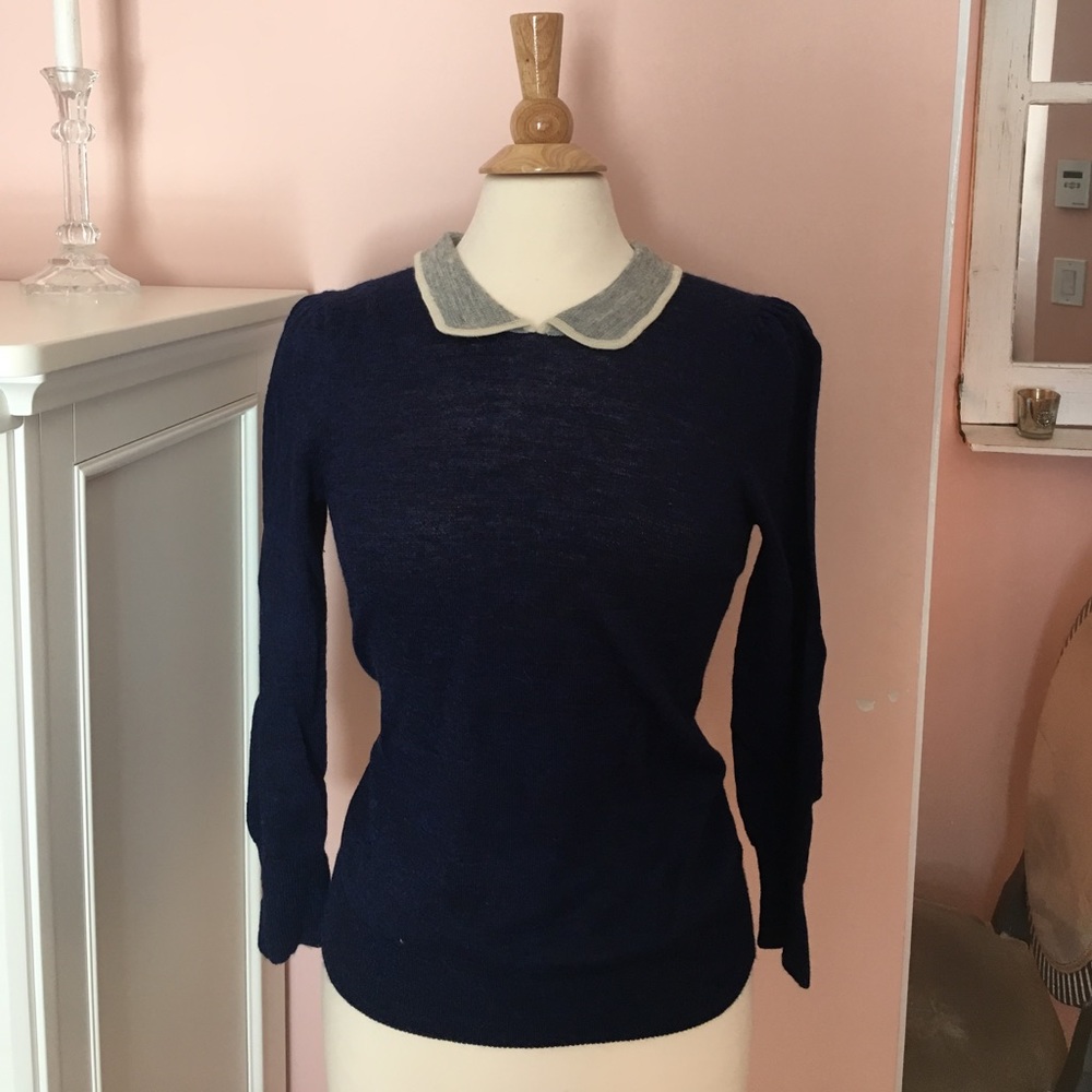 Light Weight Peter Pan Collar Sweater