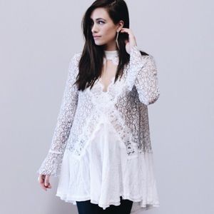 Flowy lace Free People tunic/dress