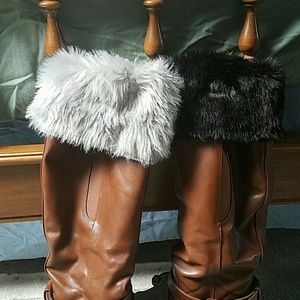 Set of 2 Fur Boot Toppers