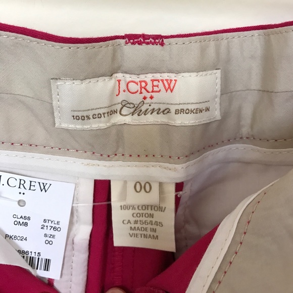 J. Crew NWT red/pink shorts - Picture 3 of 3