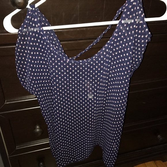 Navy blue sheet top - Picture 4 of 6