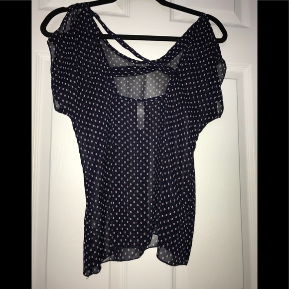 Navy blue sheet top - Picture 2 of 6