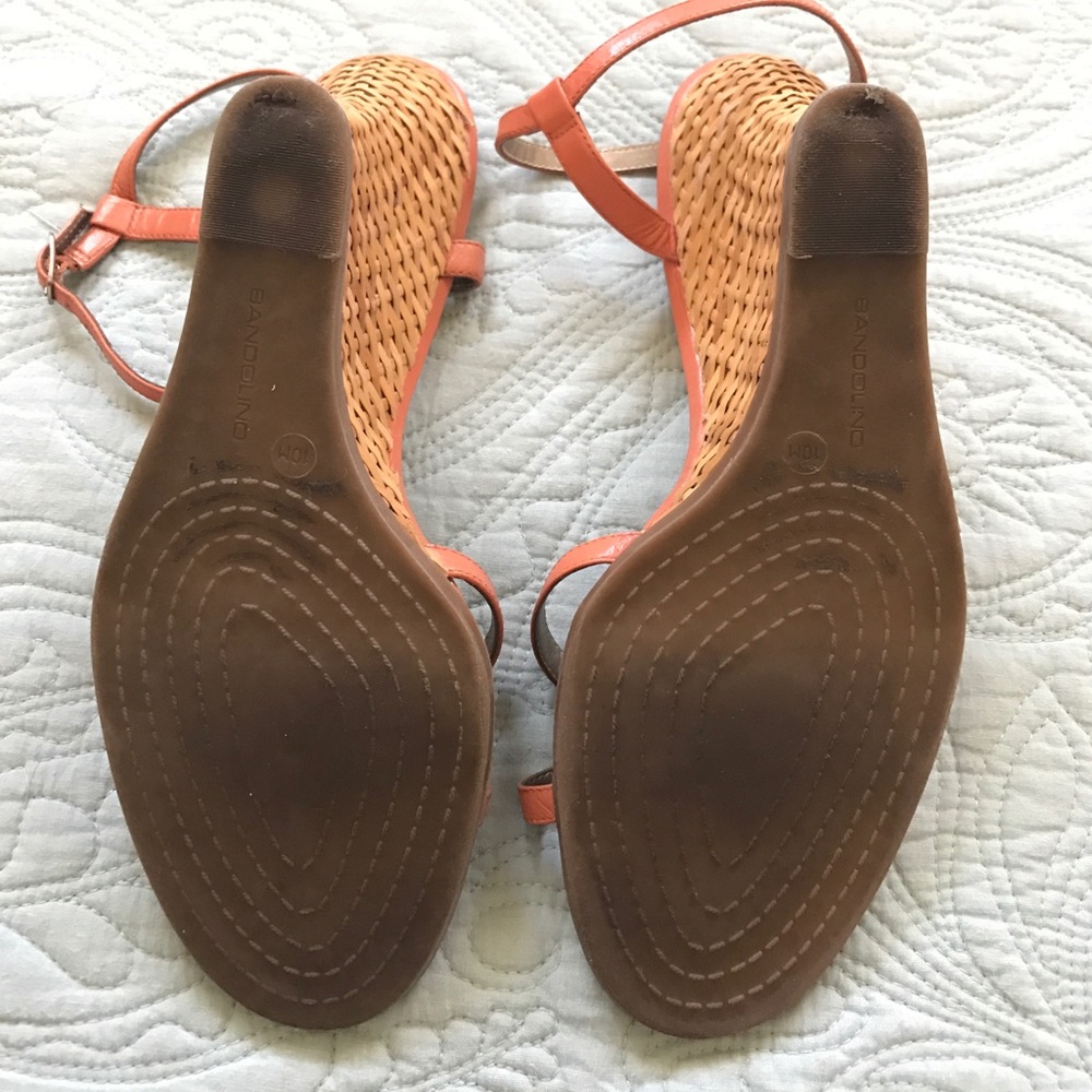 Bandolino basket weave wedge sandals - Picture 5 of 5