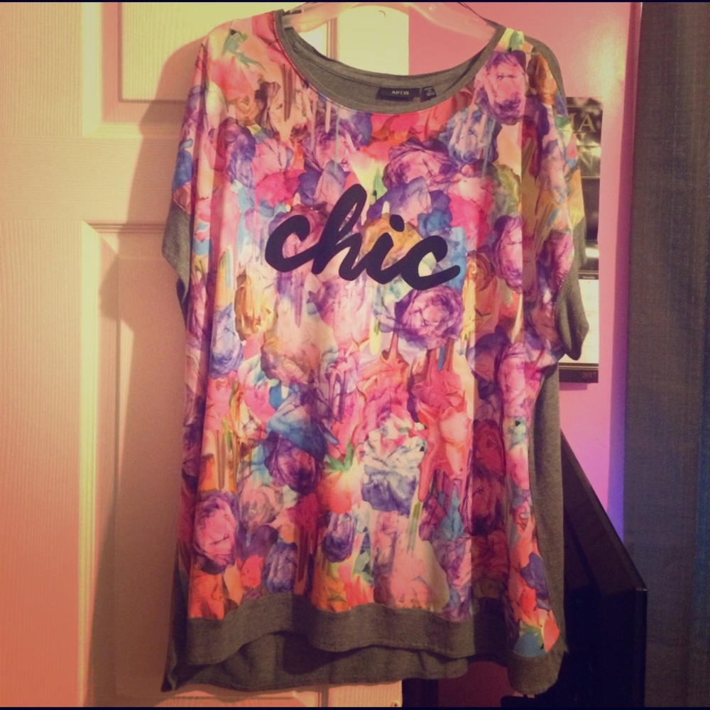 Oversized floral CHIC shirt