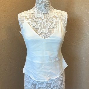 New Zara white top sz M