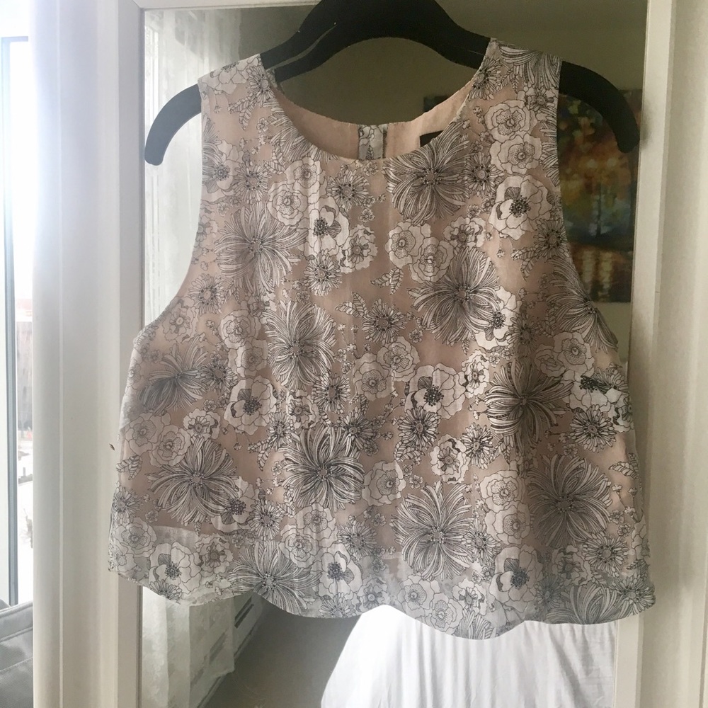 Oasis Floral Crop Top