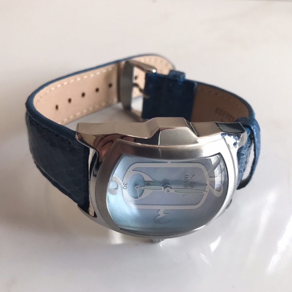 Invicta blue snakeskin watch
