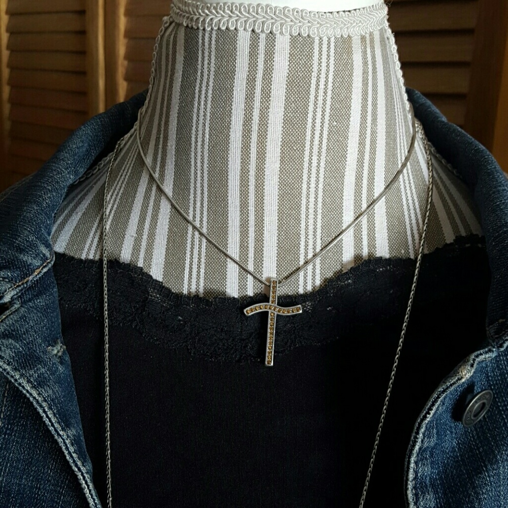 Brighton Set of 2 Cross Necklaces - Picture 3 of 8
