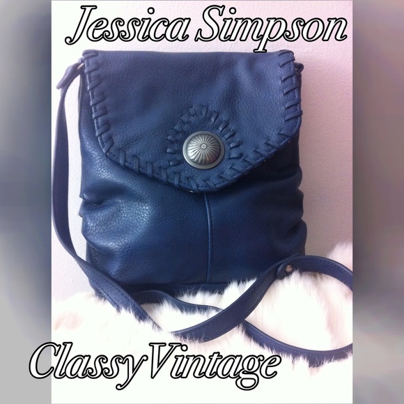 Jessica Simpson Handbags - Blue Jessica Simpson crossover bag.