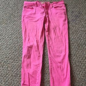 Hybrid & company neon pink jeans