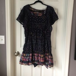 Ecoté navy dress - boho / hippie