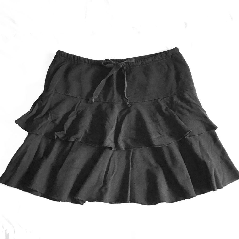 Black mini skirt