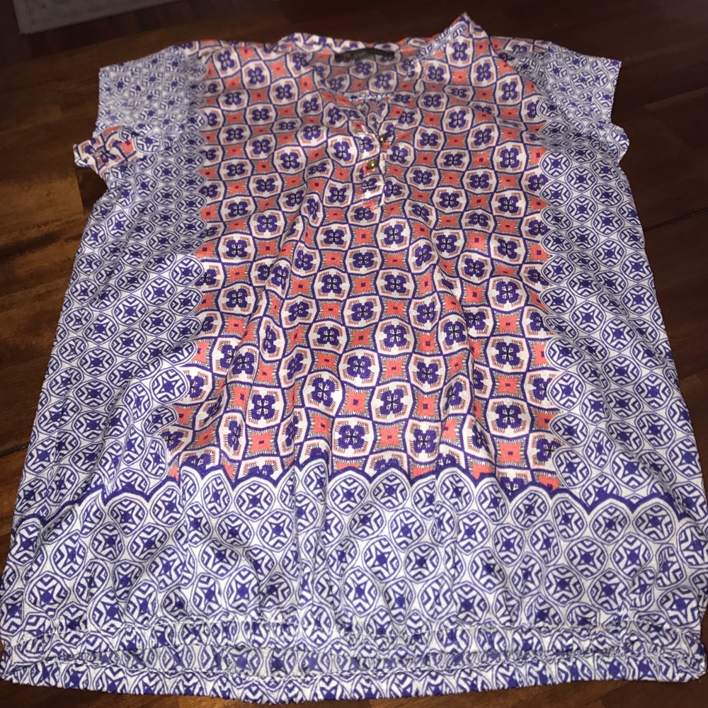 Limited Outback Red Blouse with elastic Waist