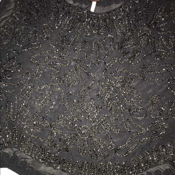 Free People mesh, dressy top - Picture 3 of 4