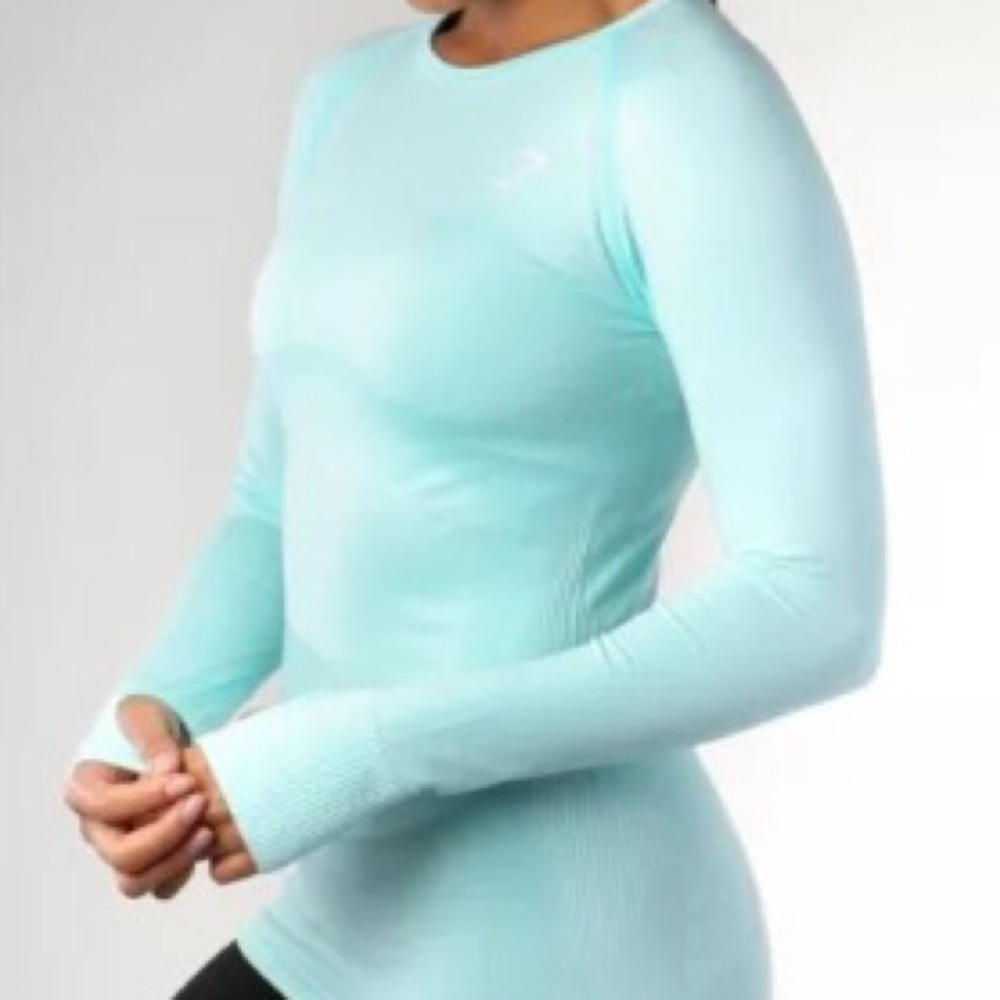 Gymshark seamless long sleeve XS mint