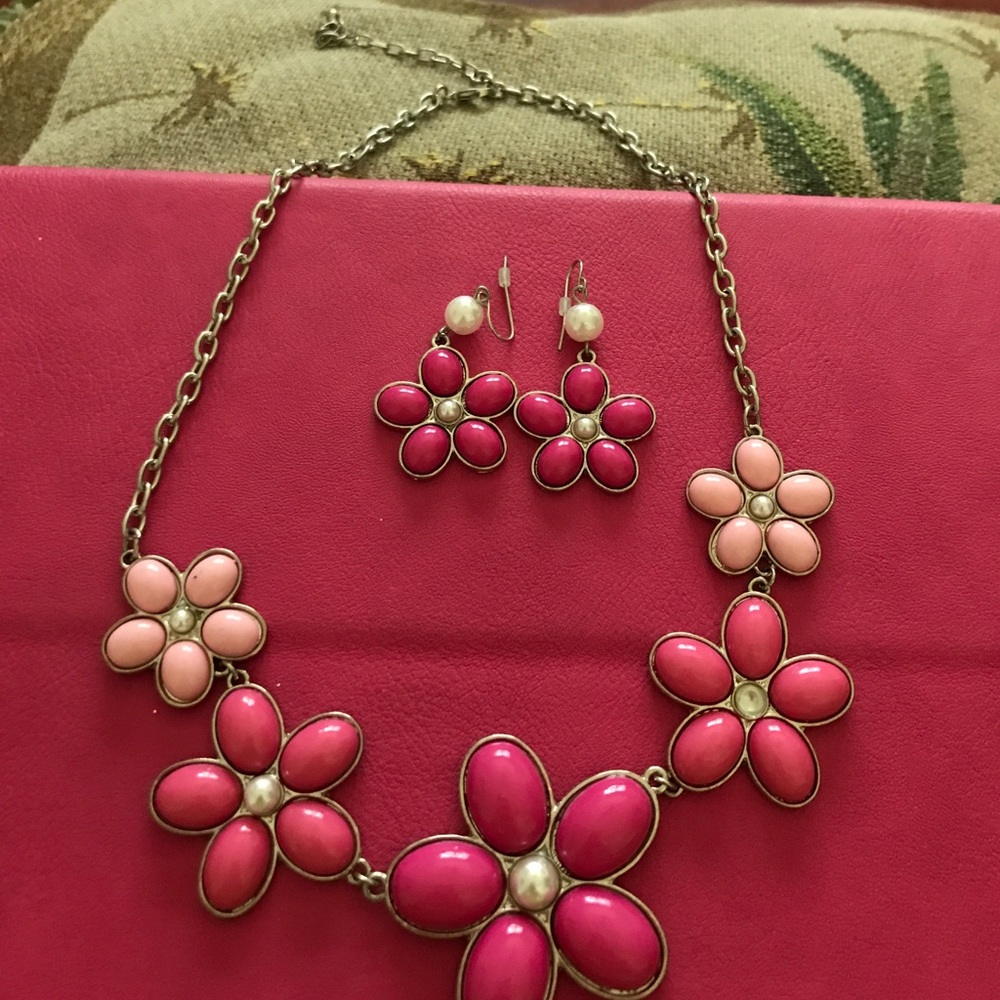 Kim rogers necklace and earring set