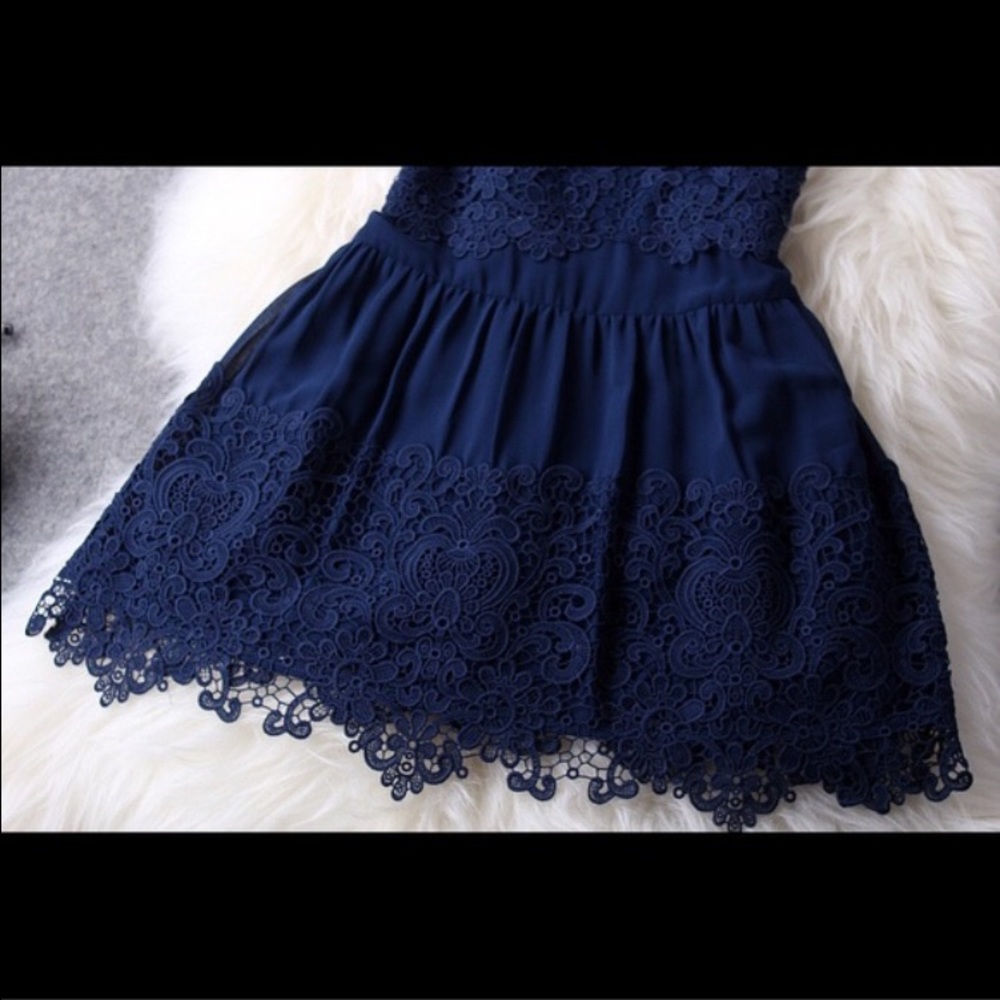 Navy blue dress - Picture 3 of 4