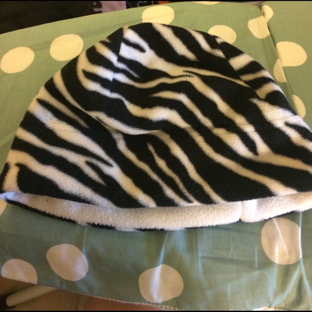 Zebra winter hat