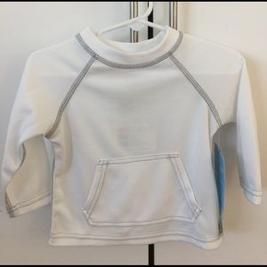 NWT iplay baby white SunShirt/RashGuard UFP50+