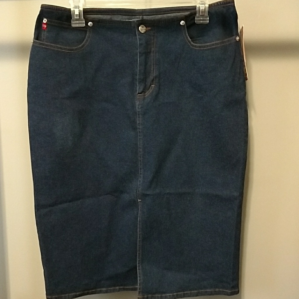 NWT Mudd Jeans Denim Pencil Skirt sz 13