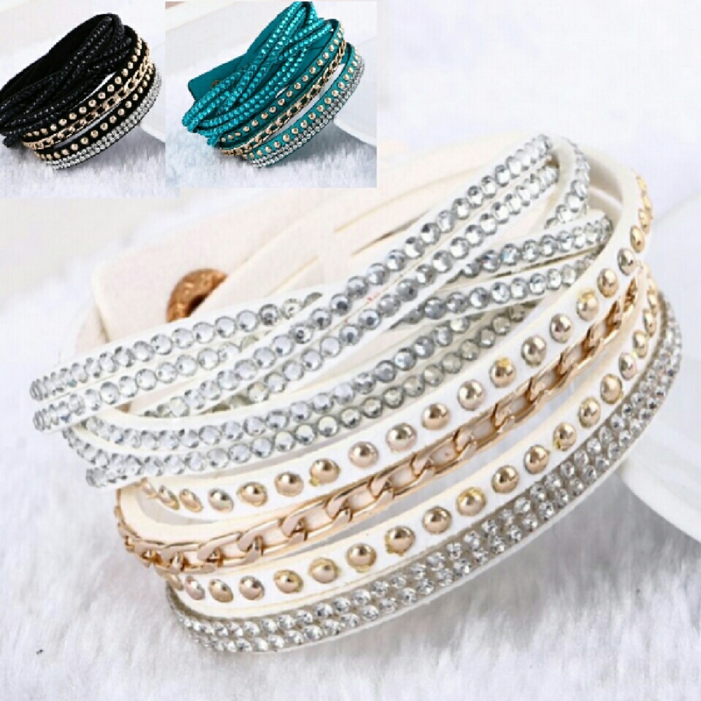 Leather Bracelet MULTIPLE COLORS AVAILABLE