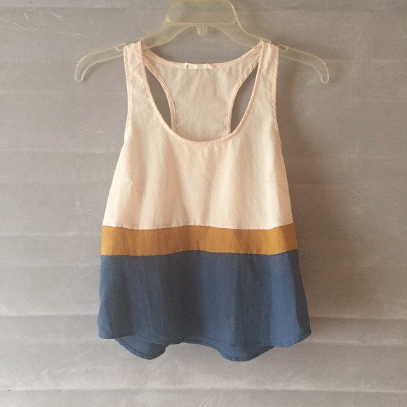 Nordstrom Tops - Cute T Back Color Block Tank Top