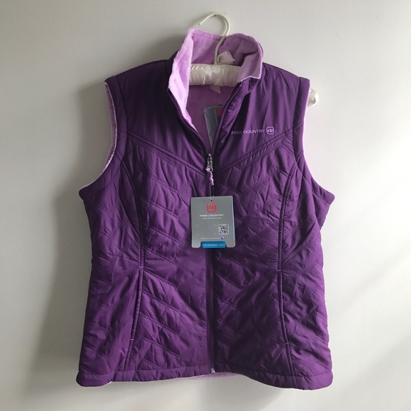 Free Country Jackets & Blazers - Free Country Purple Reversible Vest