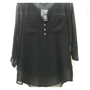 Black tunic top