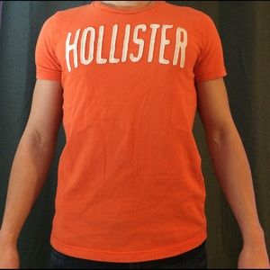 Orange Hollister tee(Men's)