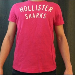 Pink Hollister tee(Men's)