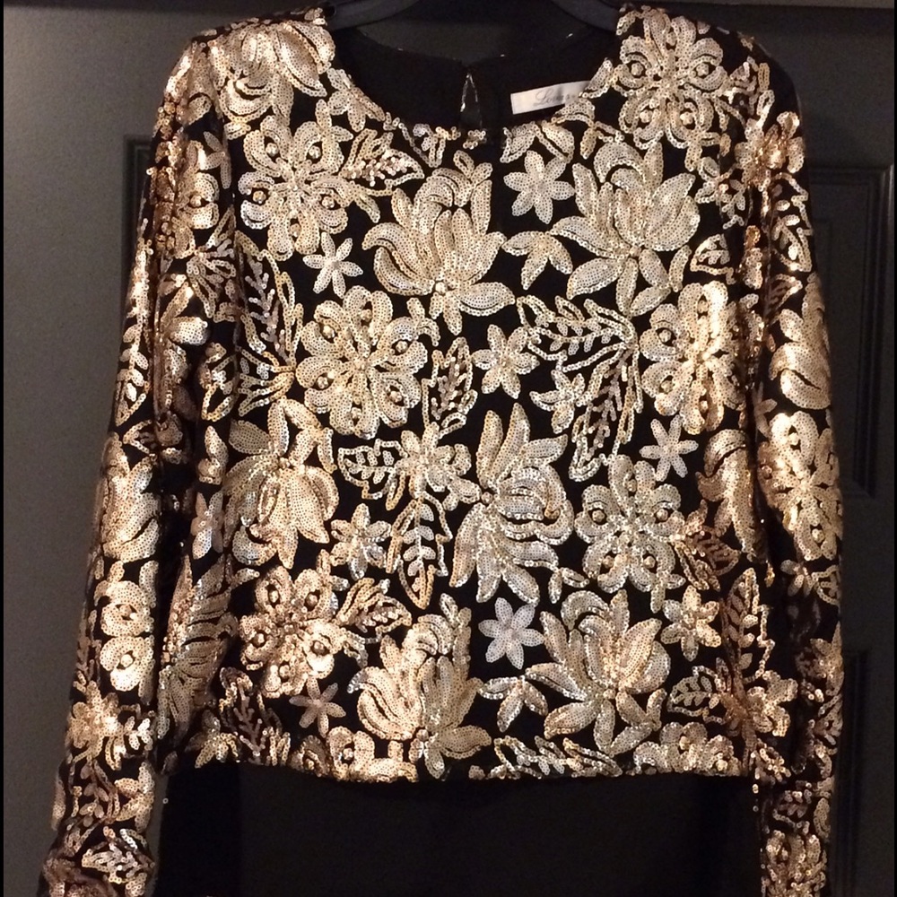 Lovers + Friends Sequin Top- Small