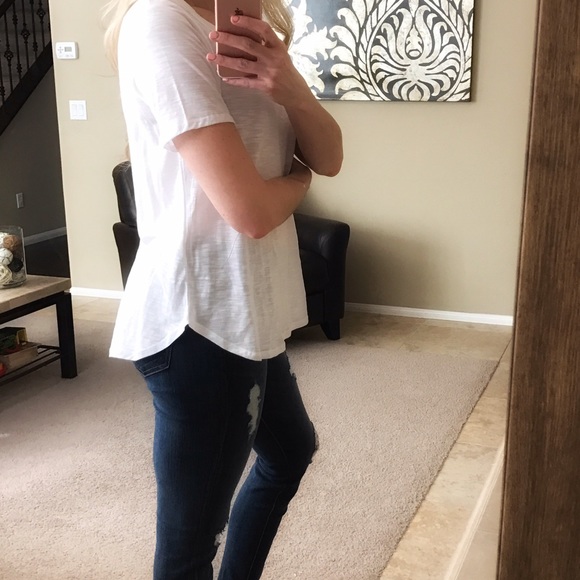 SALE 🏴 LAST - White Cut Out Tee - Picture 3 of 4