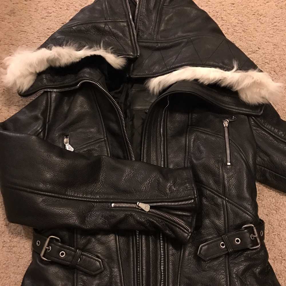 ๐ซSOLD๐ซAuth Alexander McQueen Leather Jacket - Picture 1 of 6
