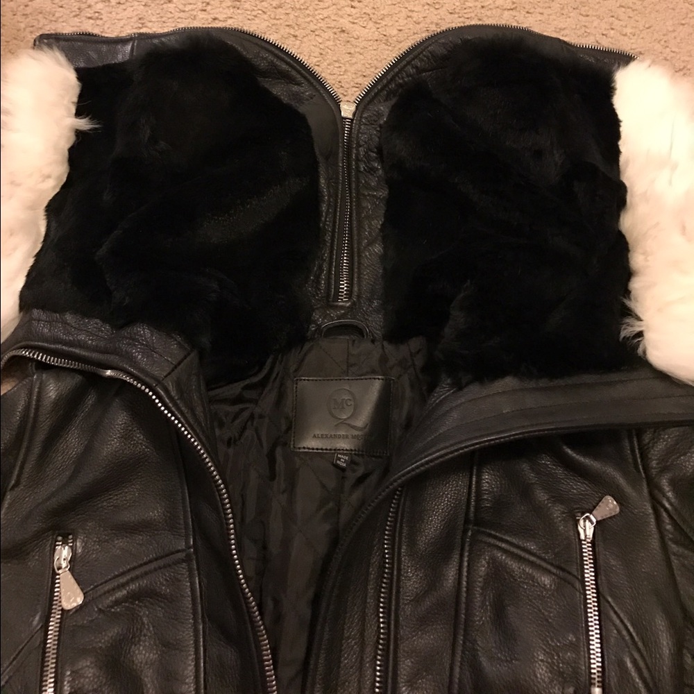 ๐ซSOLD๐ซAuth Alexander McQueen Leather Jacket - Picture 2 of 6