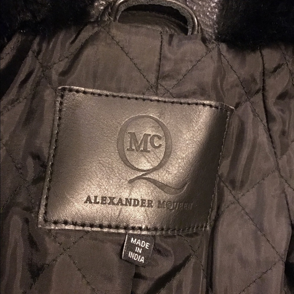 ๐ซSOLD๐ซAuth Alexander McQueen Leather Jacket - Picture 3 of 6