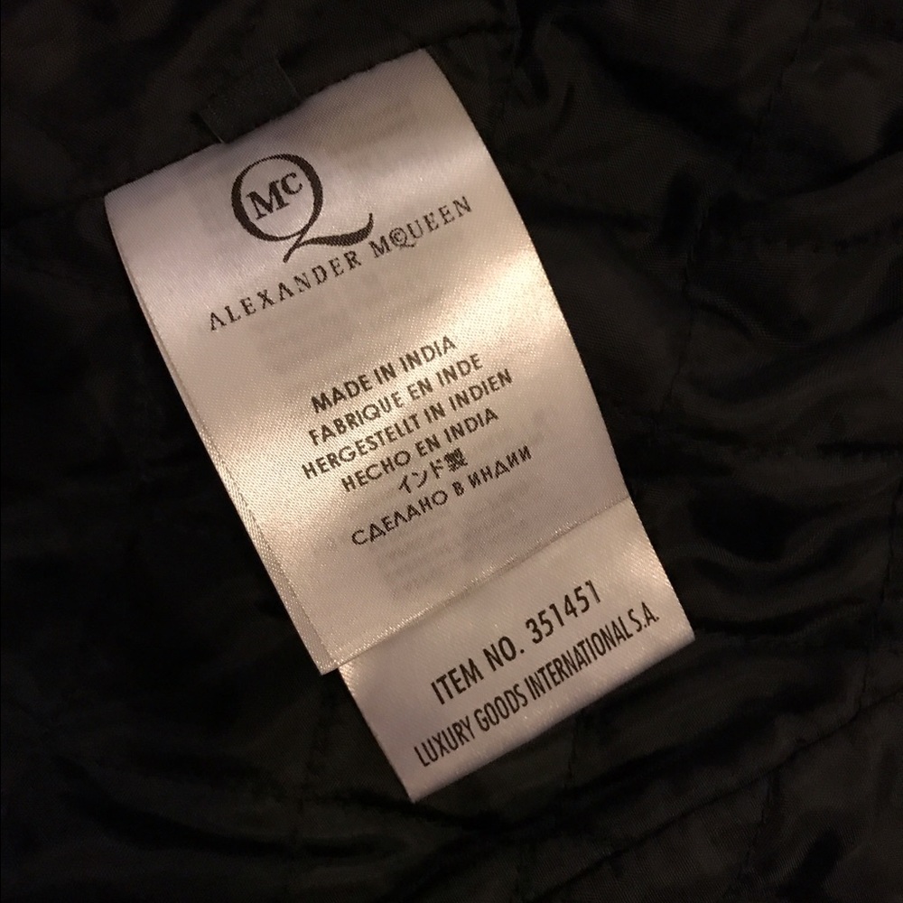 ๐ซSOLD๐ซAuth Alexander McQueen Leather Jacket - Picture 4 of 6